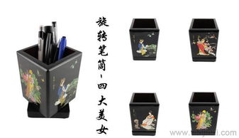 匠心獨具 外事商務(wù)禮品新寵——傳統(tǒng)漆器旋轉(zhuǎn)筆筒擺件全解析