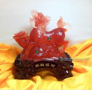 琉璃神獸，招財鎮(zhèn)宅 廠家直供創(chuàng)意琉璃貔貅與麒麟鑒賞